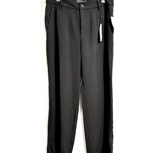 Sanctuary Womens Noho Black High Rise Straight Dressy Trouser Pants new size 31 - Picture 9 of 13